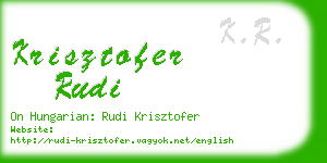 krisztofer rudi business card